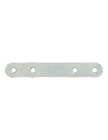 Patte d'assemblage, 100x15mm, bouts ronds, acier zingué - THIRARD Patte d'assemblage