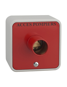 Contacteur à clé pompier en applique triangle 14mm - THIRARD Consignation