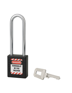 Cadenas de consignation 40mm, anse acier 76mm, Noir - Thirard Cadenas de consignation