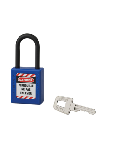 Cadenas de consignation 40mm, anse nylon 38mm, Bleu - Thirard Cadenas de consignation