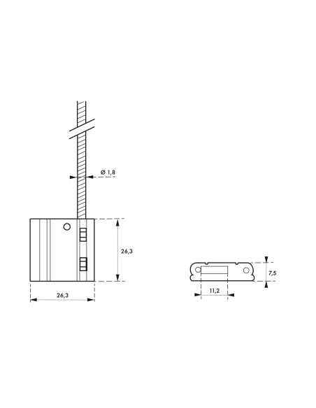 Scellé métallique, 1,8x280mm, sachet de 25 pièces - THIRARD Accessoires de consignation