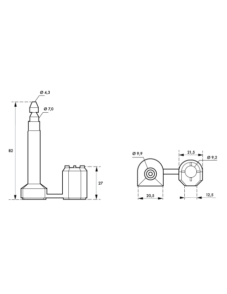 Plomb bouteille, scellé clou lockseal - THIRARD Accessoires de consignation