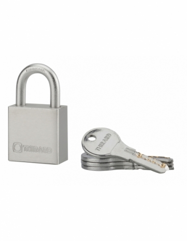 Cadenas à clé Rinox, inox, extérieur, anse inox, 40mm, 4 clés - THIRARD Cadenas à clé