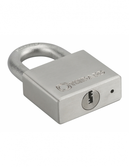 Cadenas à clé Rinox, inox, extérieur, anse inox, 60mm, 4 clés - THIRARD Cadenas à clé