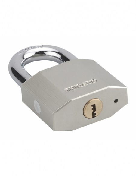 Cadenas à clé Octo, acier, chantier, anse acier, 50mm, 3 clés - THIRARD Cadenas à clé