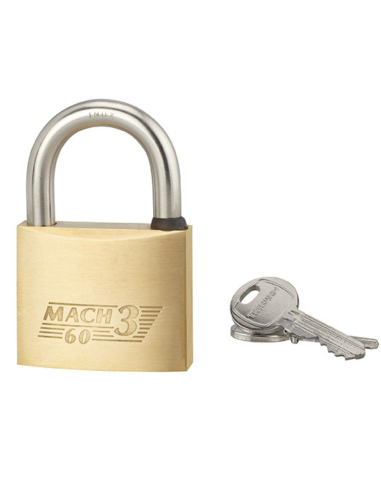 Cadenas à clé Mach 3 UNIKEY (achetez-en plusieurs, ouvrez avec la même clé), 40mm, anse inox 60, 2 clés - THIRARD Cadenas s'e...