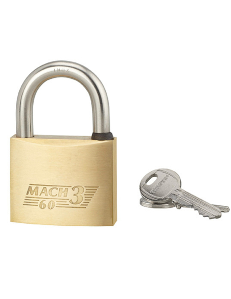 Cadenas à clé Mach 3 UNIKEY (achetez-en plusieurs, ouvrez avec la même clé), 40mm, anse inox 60, 2 clés - THIRARD Cadenas s'e...