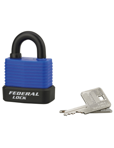 Cadenas à clé Bumper UNIKEY (achetez-en plusieurs, ouvrez avec la même clé), 45mm, 2 clés - THIRARD Cadenas s'entrouvrant