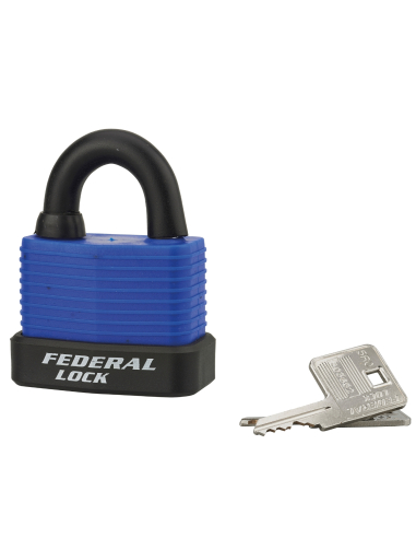 Cadenas à clé Bumper UNIKEY (achetez-en plusieurs, ouvrez avec la même clé), 54mm, 2 clés - THIRARD Cadenas s'entrouvrant