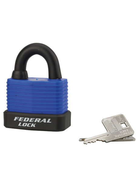 Cadenas à clé Bumper UNIKEY (achetez-en plusieurs, ouvrez avec la même clé), 54mm, 2 clés - THIRARD Cadenas s'entrouvrant