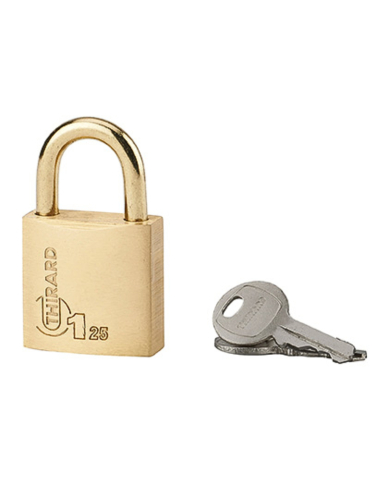 Cadenas à clé Type 1, bagage, anse acier, 25 mm, 2 clés - THIRARD Cadenas à clé