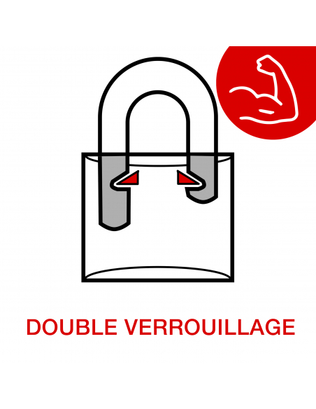 Cadenas à clé Type 1, laiton, extérieur, anse laiton, 60mm, 2 clés - THIRARD FBA