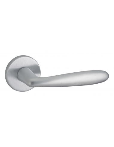Paire de béquilles Luxor pour porte, carré 7mm, chromé satiné - THIRARD FBA