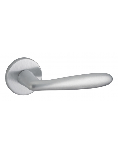 Paire de béquilles Luxor pour porte, carré 7mm, chromé satiné - THIRARD FBA