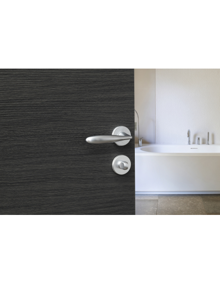 Paire de béquilles Luxor pour porte, carré 7mm, chromé satiné - THIRARD FBA
