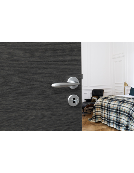 Paire de béquilles Luxor pour porte, carré 7mm, chromé satiné - THIRARD FBA