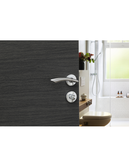 Paire de béquilles Maxima pour porte, carré 7mm, chromé brillant - THIRARD FBA