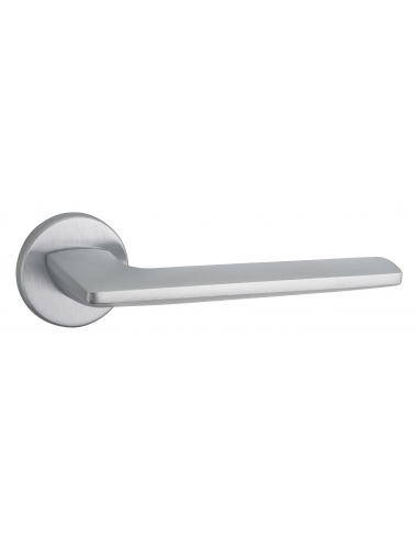 Paire de béquilles Boston pour porte, carré 7mm, chromé satiné - THIRARD FBA