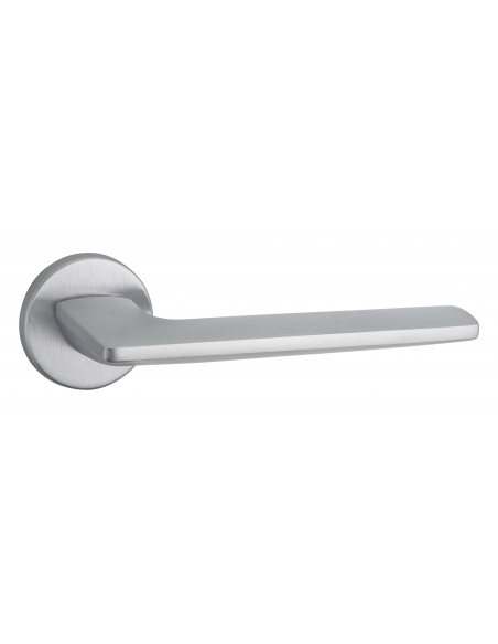 Paire de béquilles Boston pour porte, carré 7mm, chromé satiné - THIRARD FBA