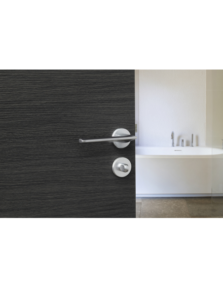 Paire de béquilles Boston pour porte, carré 7mm, chromé satiné - THIRARD FBA