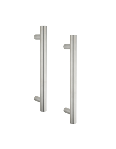 Paire de poignée pour porte battante, entr'axe 300mm, inox - THIRARD FBA