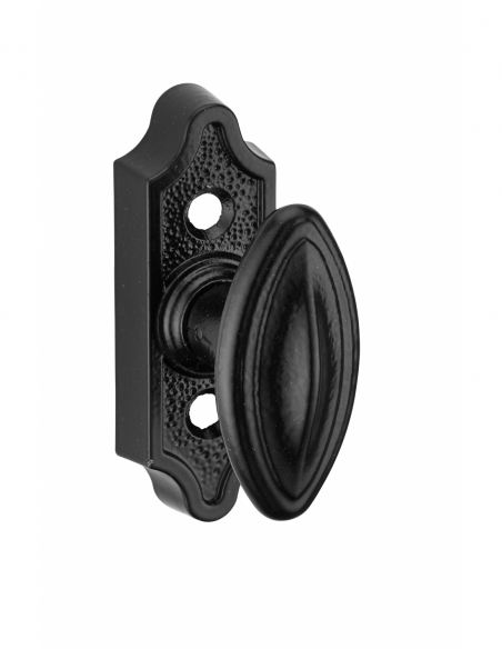Bouton rustique pour fenêtre, carré 7mm, noir - THIRARD FBA