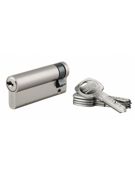 Demi-cylindre de serrure Trafic 6, 60x10mm, nickel, anti-arrachement, anti-perçage, 5 clés - THIRARD FBA