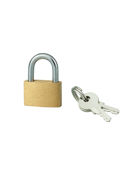 Cadenas BASIC à clé, base 20 mm, anse acier, 2 clés - SP Cadenas à clé