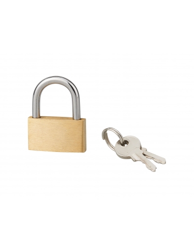 Cadenas BASIC à clé, base 26 mm, anse acier, 2 clés - SP Cadenas à clé