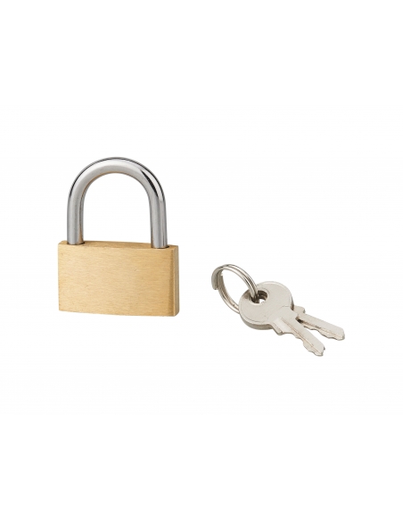 Cadenas BASIC à clé, base 26 mm, anse acier, 2 clés - SP Cadenas à clé