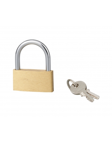 Cadenas BASIC à clé, base 40 mm, anse acier, 2 clés - SP Cadenas à clé