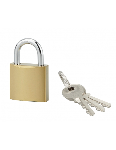 Cadenas ACERA à clé, base 30 mm, anse acier cémenté, 3 clés - SP Cadenas à clé