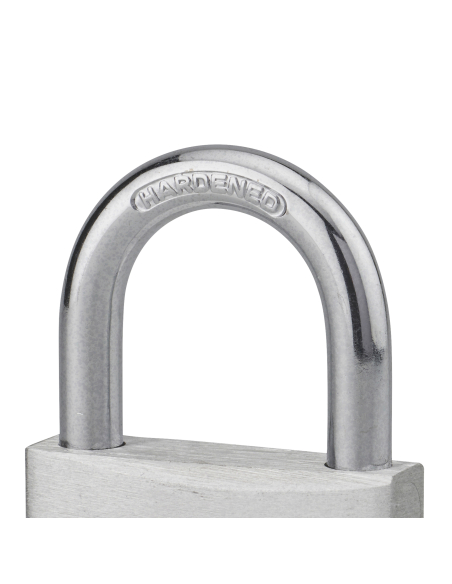 Cadenas à clé, extérieur, alu, 60mm, anse acier nickelé, 2 clés - THIRARD Cadenas à clé
