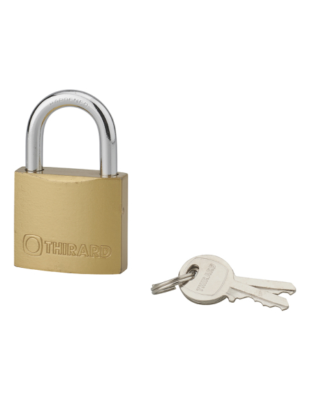 Cadenas avec clé - Type 1 - pour intérieur - 40 mm - THIRARD Cadenas à clé