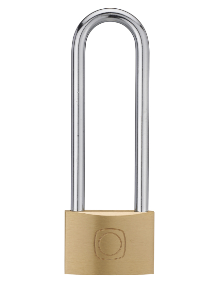 Cadenas à clé Type 1+, intérieur, laiton, anse haute acier, 60mm, 2 clés - THIRARD Cadenas à clé