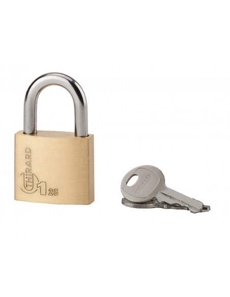 Cadenas à clé Type 1, bagage, anse acier, 25mm, 2 clés - THIRARD Cadenas à clé