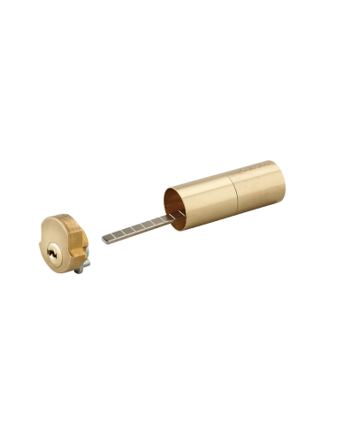 Cylindre rond adaptateur T2 CIS, 10x65, diamètre 25mm, 4 clés - THIRARD Cylindre de serrure