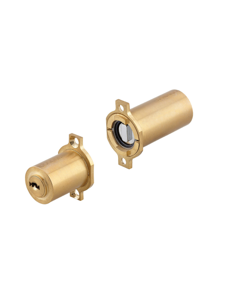 Cylindre rond adaptateur T2 FIC, 33x50mm, diamètre 26mm, 4 clés - THIRARD Cylindre de serrure