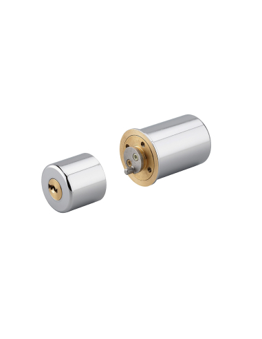 Cylindre rond adaptateur T2 CAZ, 28x48mm, diamètre 33mm, 4 clés - THIRARD Cylindre de serrure