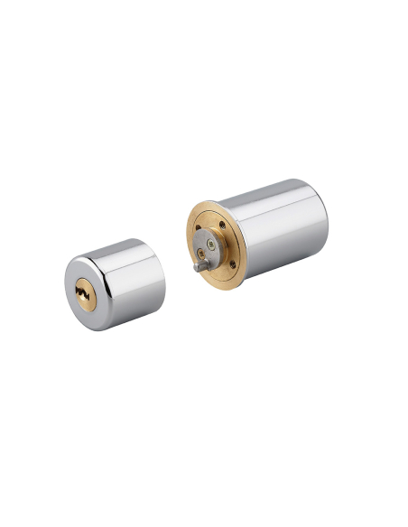 Cylindre rond adaptateur T2 CAZ, 28x48mm, diamètre 33mm, 4 clés - THIRARD Cylindre de serrure