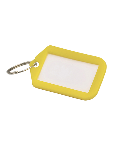 Lot de 5 portes-étiquettes, jaune, 49.5x29mm - THIRARD Porte-clés