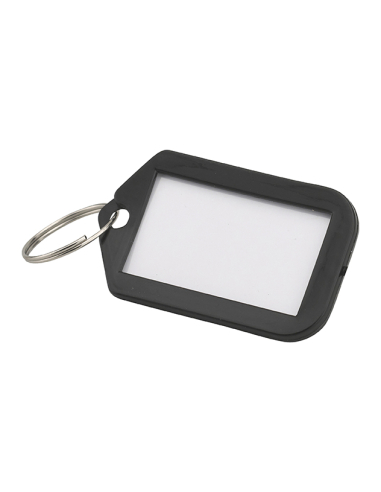 Lot de 5 portes-étiquettes, noir, 49.5x29mm - THIRARD Porte-clés