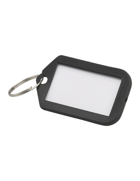 Lot de 5 portes-étiquettes, noir, 49.5x29mm - THIRARD Porte-clés