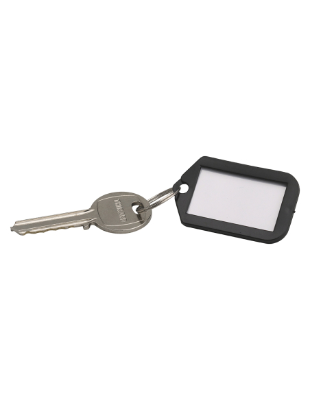 Lot de 5 portes-étiquettes, noir, 49.5x29mm - THIRARD Porte-clés