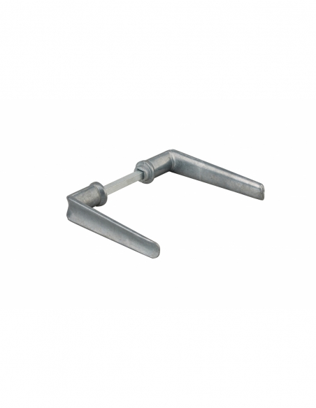 Paire de béquilles pour porte, carré 6mm, 1 portée, argent - THIRARD Béquille