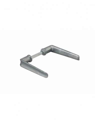 Paire de béquilles pour porte, carré 6mm, fourreau adaptateur 7mm - THIRARD Béquille