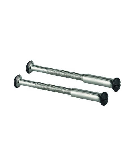 Ensemble de poignées pour porte intérieure Maia sans trou, carré 7mm, entr'axes 195mm, noir - THIRARD Poignée