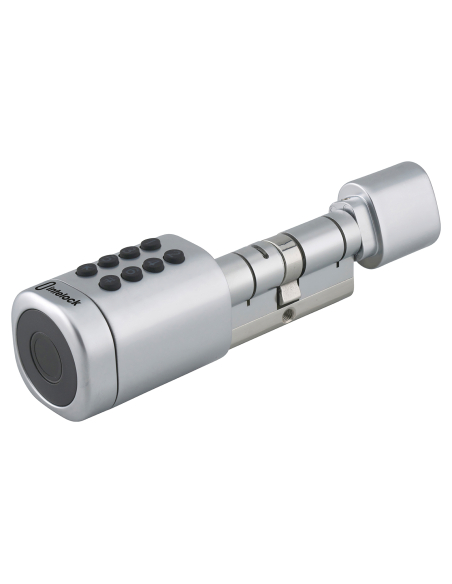 Cylindre connecté Intelock STUDY, taille ajustable, argent - INTELOCK Poignée de porte connectée