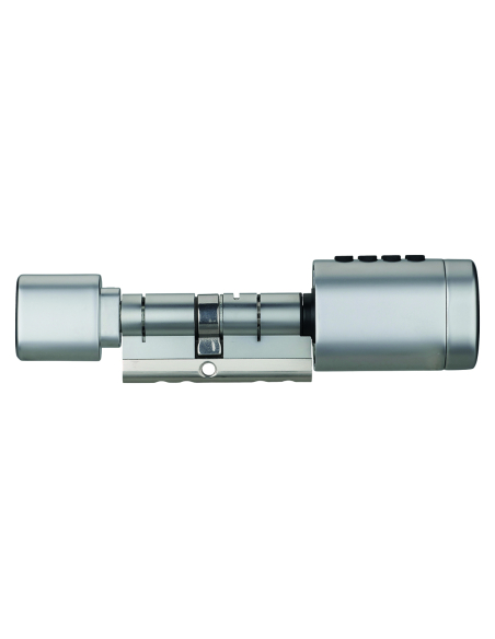 Cylindre connecté Intelock STUDY, taille ajustable, argent - INTELOCK Poignée de porte connectée