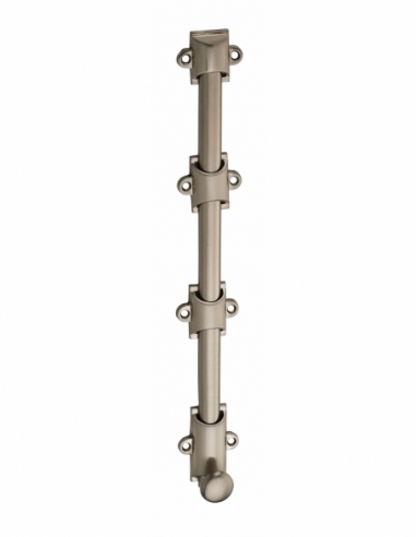 Verrou à plaquer pour fenêtre, à coulisse, 300mm, nickel satin - THIRARD FBA